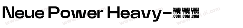 Neue Power Heavy字体转换
